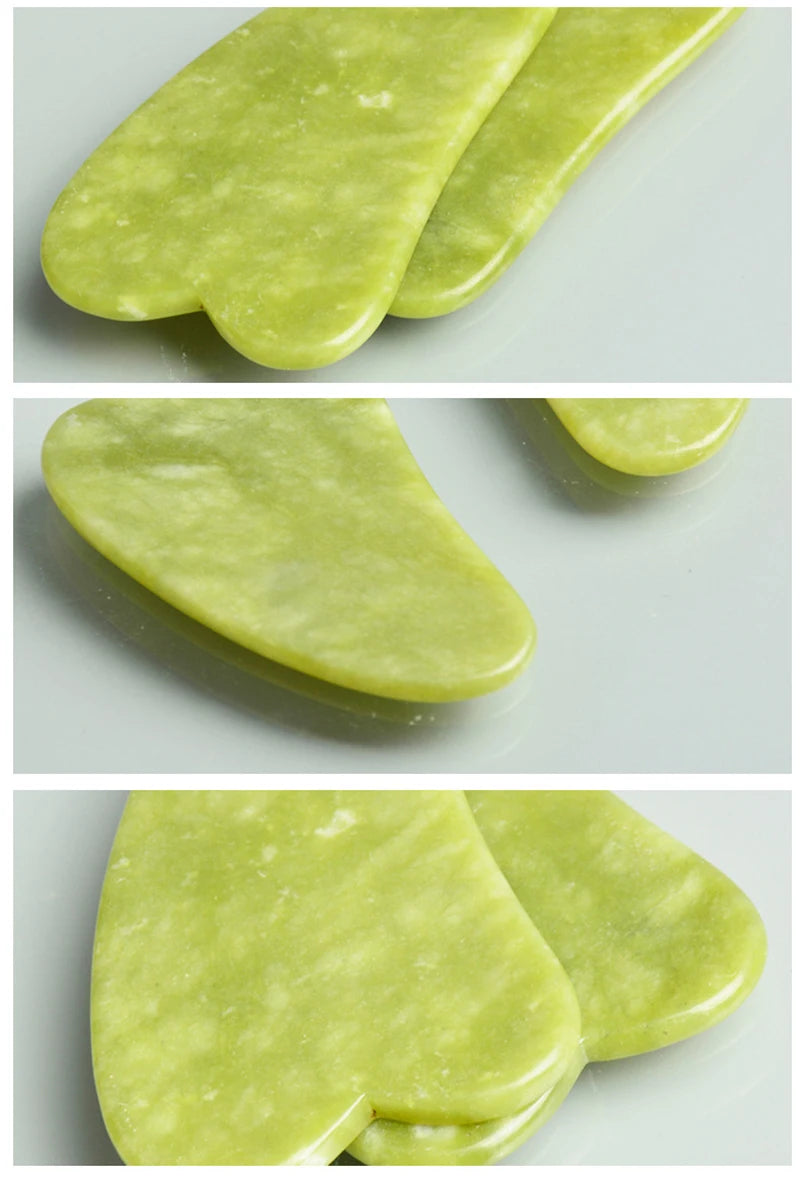 Lunevara Jade Ritual Set 🌿 Gua Sha & Face Roller (Natural Jade)